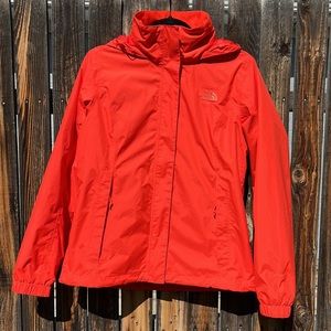 The North Face Resolve 2 Rain Jacket, Versatile, Waterproof Shell - Orange